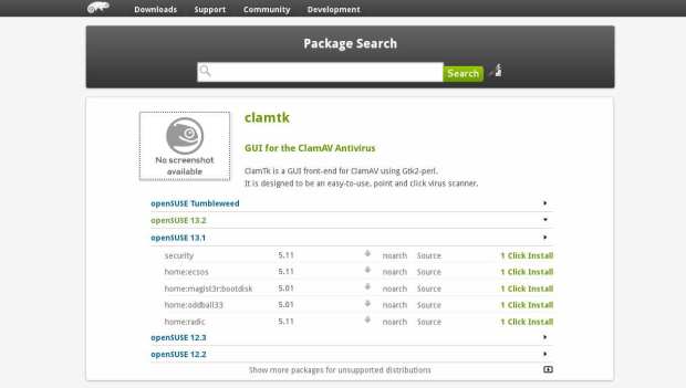 install clamtk 5.11 on opensuse 13.1