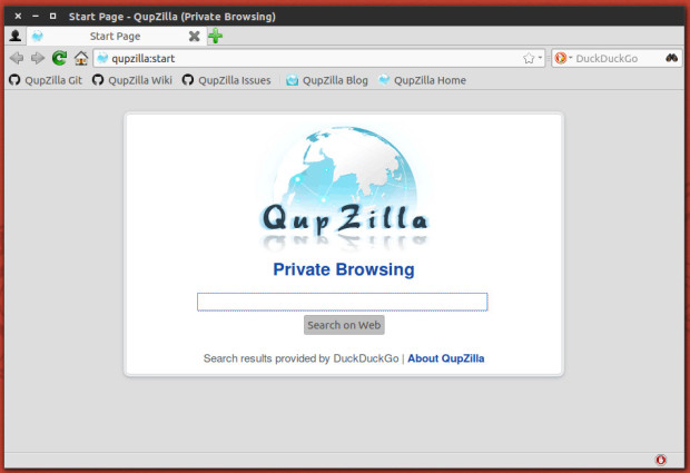 qupzilla private browsing