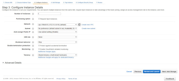 aws create new instance 2