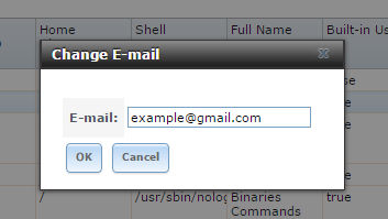 change email freenas