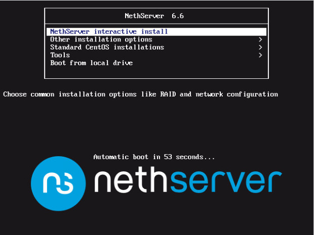 nethserver install 1